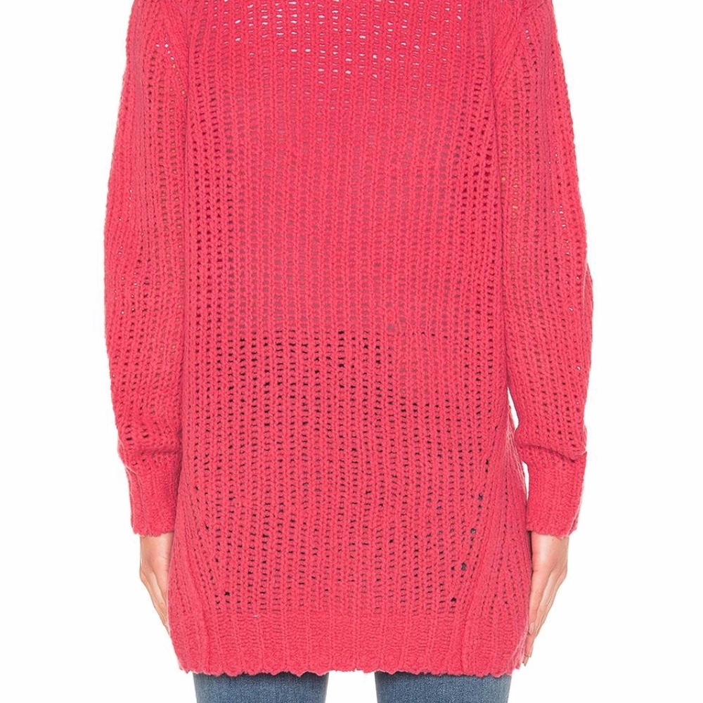 Rag & Bone Pink Arizona Merino Wool Cardigan - Picture 3 of 8